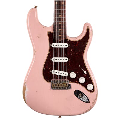 Fender Custom Shop 61 Stratocaster Heavy Relic Electric Guitar in Shell Pink